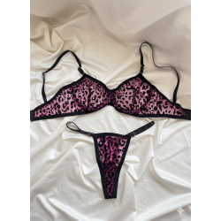 Спокусливий комплект жіночої білизни "LEOPARD DE NUIT" mod 0003657 